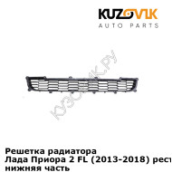 Решетка радиатора Лада Приора 2 FL (2013-2018) рестайлинг "соты" нижняя часть KUZOVIK